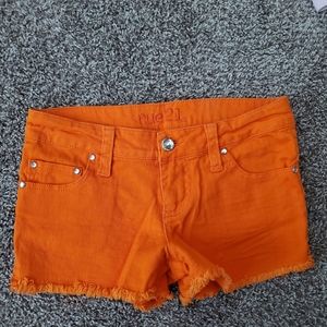 Orange shorts